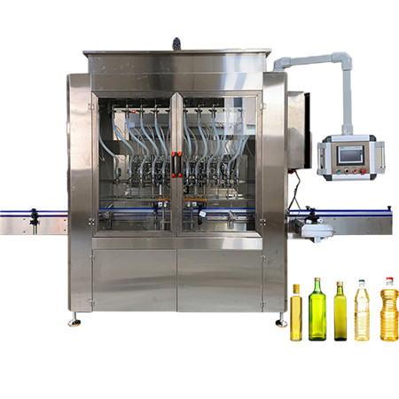 Embotelladora d’oli lubricant per a oli comestible Màquina envasadora de líquids viscosos controlada per PLC amb pistó automàtic 